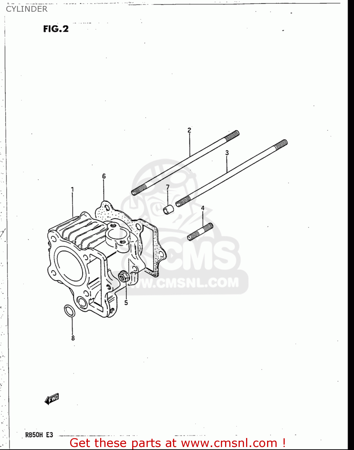 CYLINDER RB50 1987 (H) USA (E03)