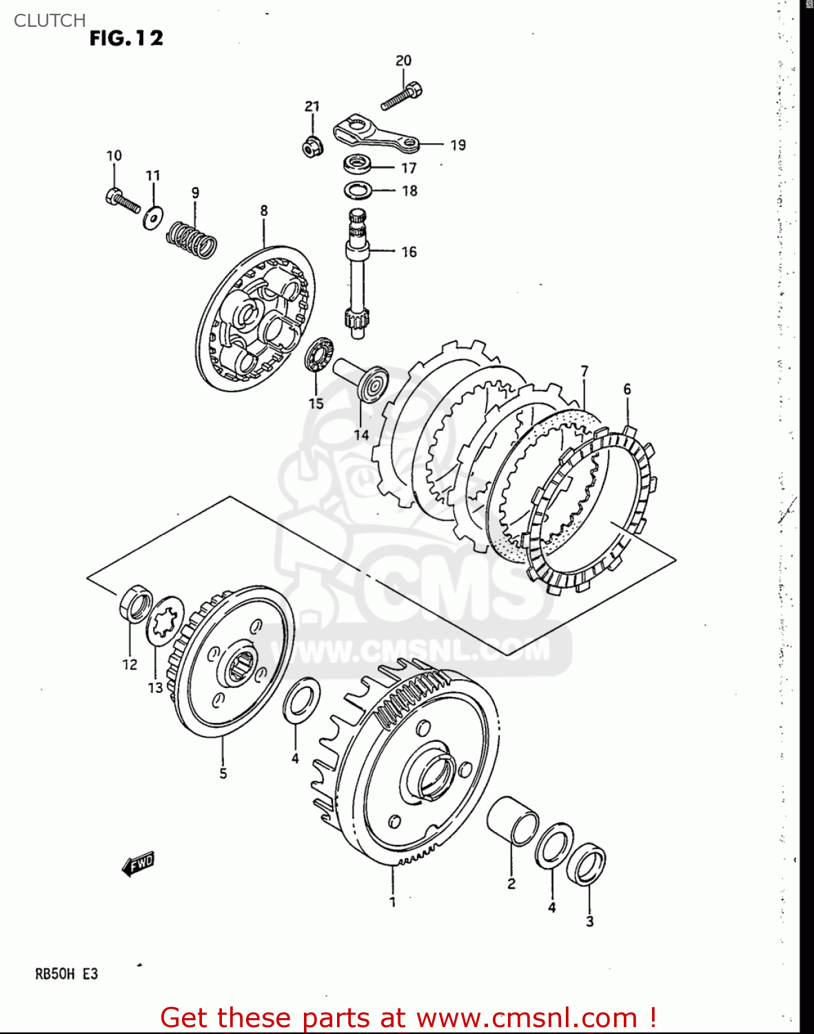 CLUTCH RB50 1987 (H) USA (E03)