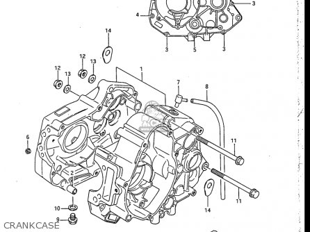 CRANKCASE - RB50 1987 (H) USA (E03)