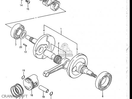 CRANKSHAFT - RB50 1987 (H) USA (E03)