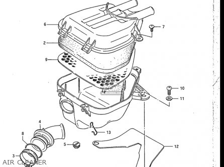 AIR CLEANER - RB50 1987 (H) USA (E03)
