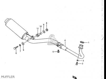 MUFFLER - RB50 1987 (H) USA (E03)