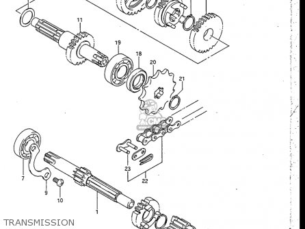 TRANSMISSION - RB50 1987 (H) USA (E03)