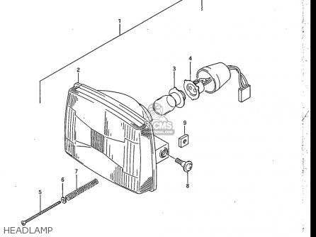 HEADLAMP - RB50 1987 (H) USA (E03)