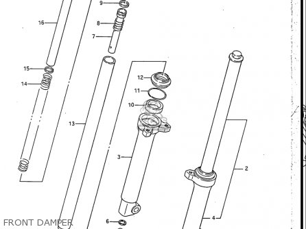 FRONT DAMPER - RB50 1987 (H) USA (E03)