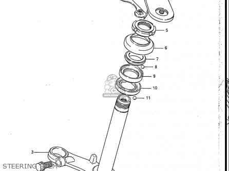 STEERING STEM - RB50 1987 (H) USA (E03)