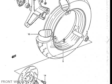FRONT WHEEL - RB50 1987 (H) USA (E03)