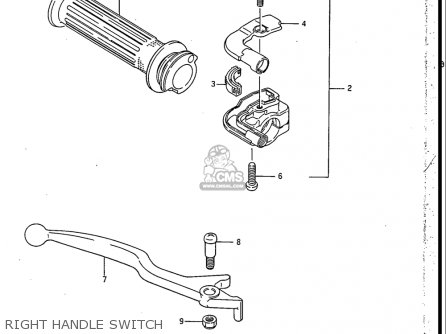 RIGHT HANDLE SWITCH - RB50 1987 (H) USA (E03)