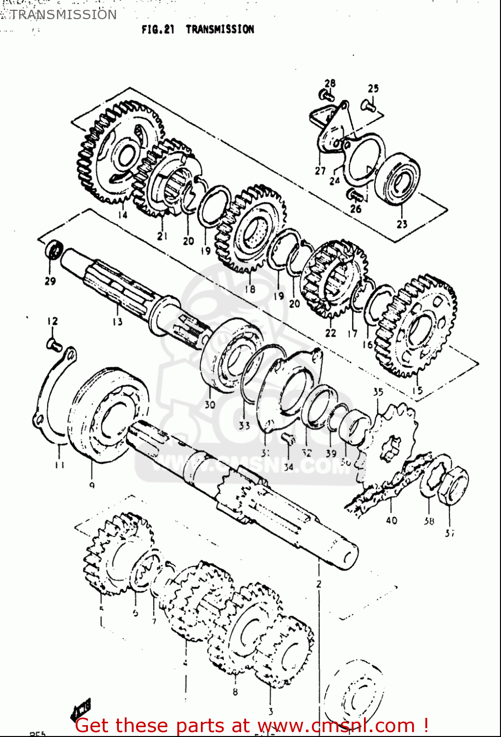 TRANSMISSION RE5 RE5M RE5A 1975 1976 (M) (A) USA (E03) / 497CC ROTARY