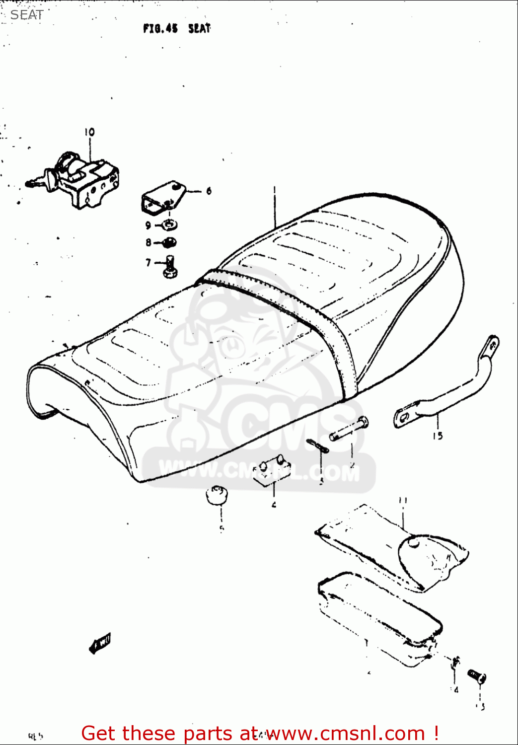 SEAT RE5 RE5M RE5A 1975 1976 (M) (A) USA (E03) / 497CC ROTARY