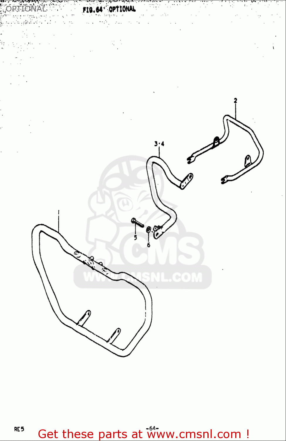 OPTIONAL RE5 RE5M RE5A 1975 1976 (M) (A) USA (E03) / 497CC ROTARY