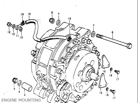ENGINE MOUNTING - RE5 RE5M RE5A 1975 1976 (M) (A) USA (E03) / 497CC ROTARY