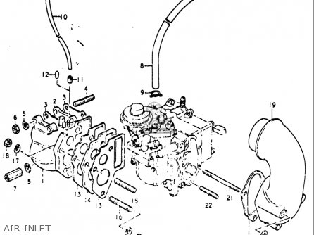 AIR INLET - RE5 RE5M RE5A 1975 1976 (M) (A) USA (E03) / 497CC ROTARY