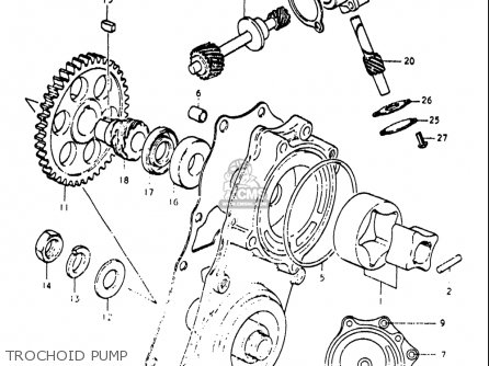 TROCHOID PUMP - RE5 RE5M RE5A 1975 1976 (M) (A) USA (E03) / 497CC ROTARY