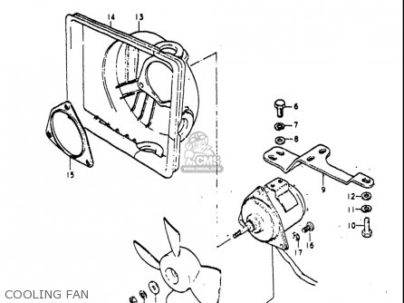 COOLING FAN - RE5 RE5M RE5A 1975 1976 (M) (A) USA (E03) / 497CC ROTARY