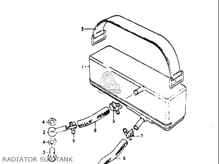 RADIATOR SUB TANK - RE5 RE5M RE5A 1975 1976 (M) (A) USA (E03) / 497CC ROTARY