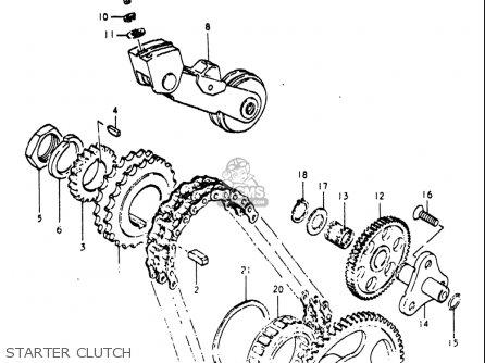 STARTER CLUTCH - RE5 RE5M RE5A 1975 1976 (M) (A) USA (E03) / 497CC ROTARY