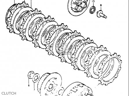 CLUTCH - RE5 RE5M RE5A 1975 1976 (M) (A) USA (E03) / 497CC ROTARY