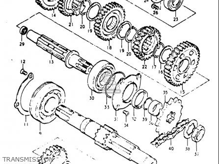 TRANSMISSION - RE5 RE5M RE5A 1975 1976 (M) (A) USA (E03) / 497CC ROTARY