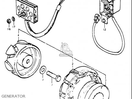 GENERATOR - RE5 RE5M RE5A 1975 1976 (M) (A) USA (E03) / 497CC ROTARY