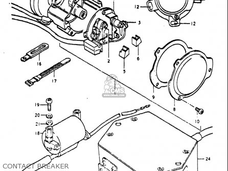 CONTACT BREAKER - RE5 RE5M RE5A 1975 1976 (M) (A) USA (E03) / 497CC ROTARY
