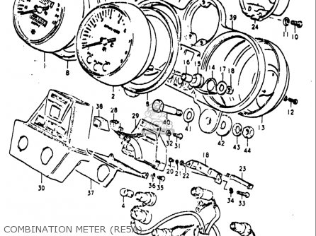 COMBINATION METER (RE5A) - RE5 RE5M RE5A 1975 1976 (M) (A) USA (E03) / 497CC ROTARY