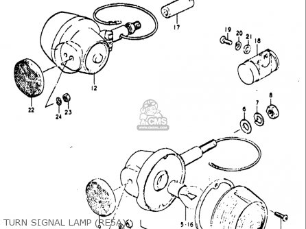 TURN SIGNAL LAMP (RE5A) - RE5 RE5M RE5A 1975 1976 (M) (A) USA (E03) / 497CC ROTARY