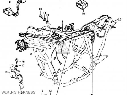 WIRING HARNESS - RE5 RE5M RE5A 1975 1976 (M) (A) USA (E03) / 497CC ROTARY