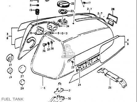 FUEL TANK - RE5 RE5M RE5A 1975 1976 (M) (A) USA (E03) / 497CC ROTARY