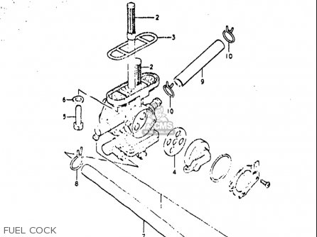 FUEL COCK - RE5 RE5M RE5A 1975 1976 (M) (A) USA (E03) / 497CC ROTARY