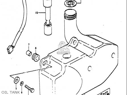 OIL TANK - RE5 RE5M RE5A 1975 1976 (M) (A) USA (E03) / 497CC ROTARY