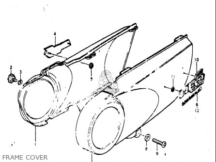 FRAME COVER - RE5 RE5M RE5A 1975 1976 (M) (A) USA (E03) / 497CC ROTARY