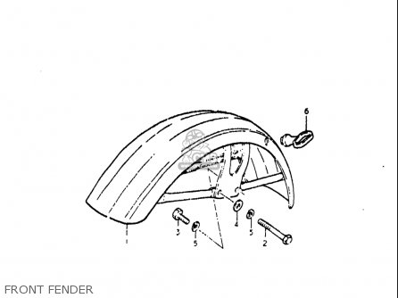 FRONT FENDER - RE5 RE5M RE5A 1975 1976 (M) (A) USA (E03) / 497CC ROTARY