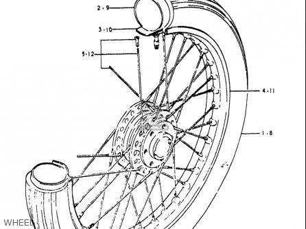 WHEEL - RE5 RE5M RE5A 1975 1976 (M) (A) USA (E03) / 497CC ROTARY