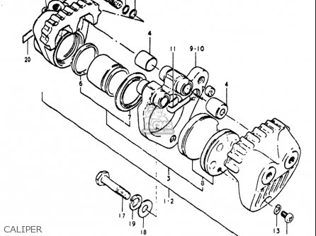 CALIPER - RE5 RE5M RE5A 1975 1976 (M) (A) USA (E03) / 497CC ROTARY