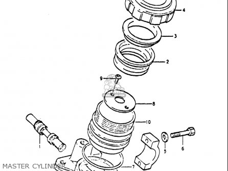 MASTER CYLINDER - RE5 RE5M RE5A 1975 1976 (M) (A) USA (E03) / 497CC ROTARY