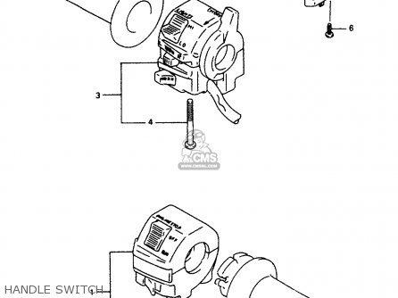 HANDLE SWITCH - RF600R 1993 (P) (E02 E04 E15 E17 E18 E21 E22 E24 E25 E34 E53)