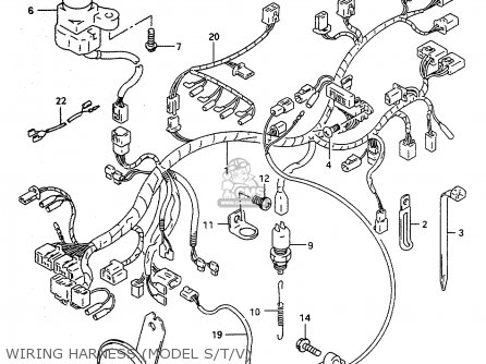 WIRING HARNESS (MODEL S/T/V) - RF600R 1994 (R) (E02 E04 E15 E17 E18 E21 E22 E24 E25 E34 E39 53)