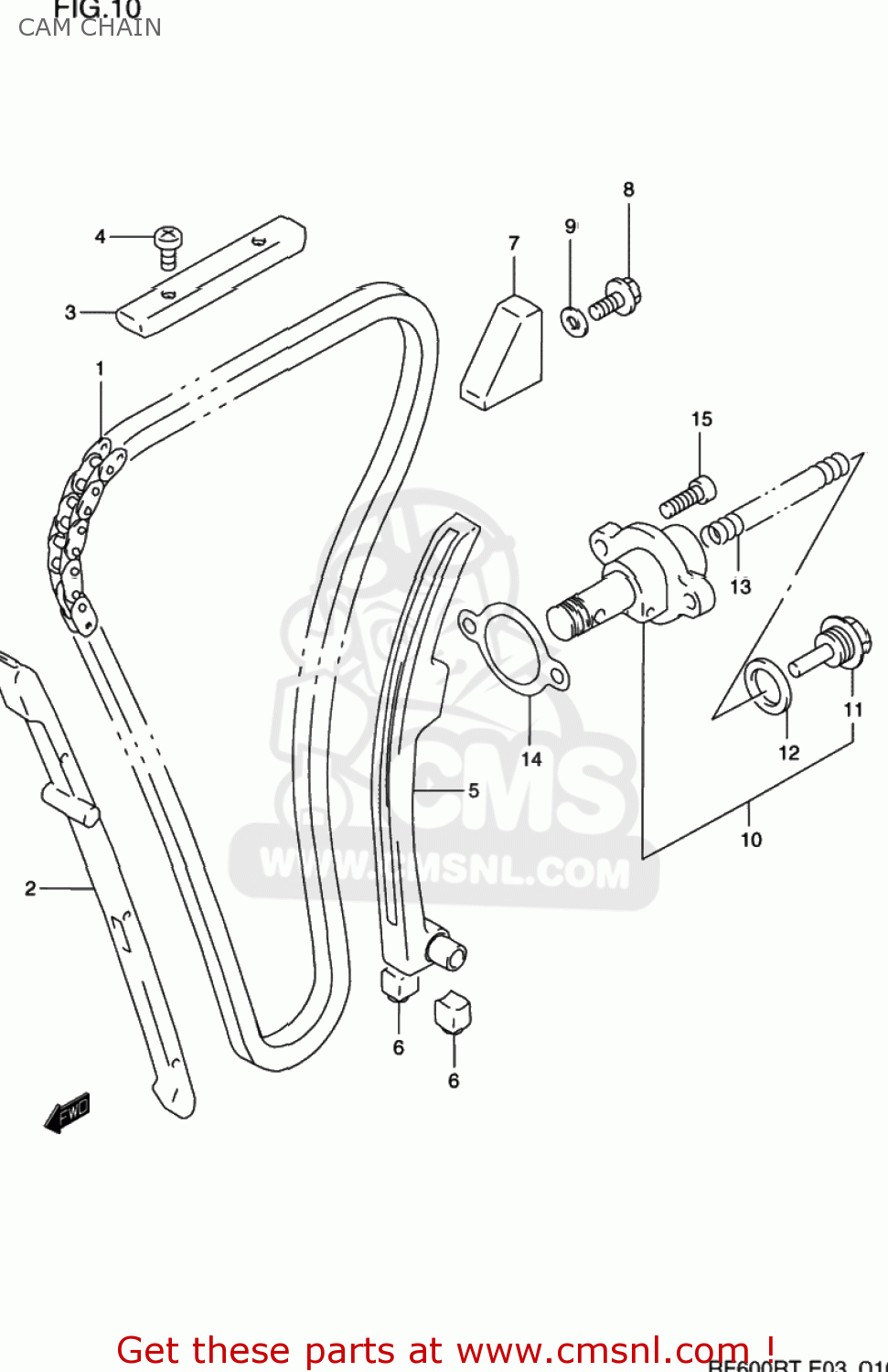 CAM CHAIN RF600R 1994 (R) USA (E03)