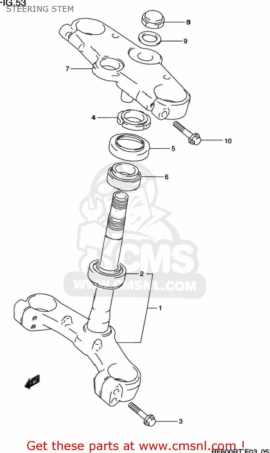 STEERING STEM RF600R 1994 (R) USA (E03)