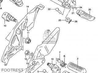 FOOTREST - RF600R 1994 (R) USA (E03)