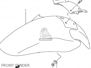 FRONT FENDER - RF600R 1994 (R) USA (E03)