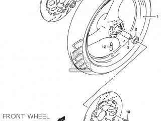 FRONT WHEEL - RF600R 1994 (R) USA (E03)