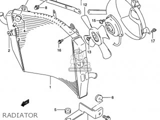 RADIATOR - RF600R 1994 (R) USA (E03)