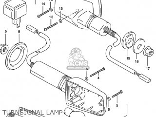 TURNSIGNAL LAMP - RF600R 1994 (R) USA (E03)