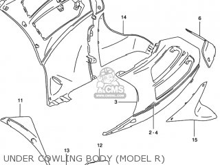 UNDER COWLING BODY (MODEL R) - RF600R 1994 (R) USA (E03)