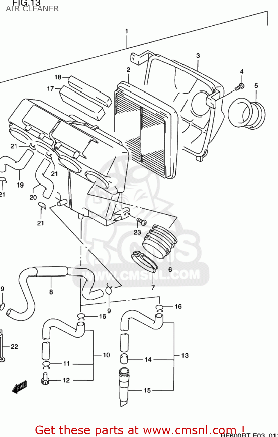AIR CLEANER RF600R 1995 (S) USA (E03)