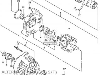 ALTERNATOR (MODEL S/T) - RF600R 1995 (S) USA (E03)