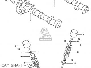 CAM SHAFT - VALVE - RF600R 1995 (S) USA (E03)