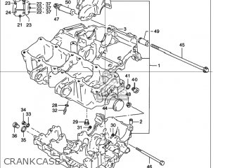 CRANKCASE - RF600R 1995 (S) USA (E03)